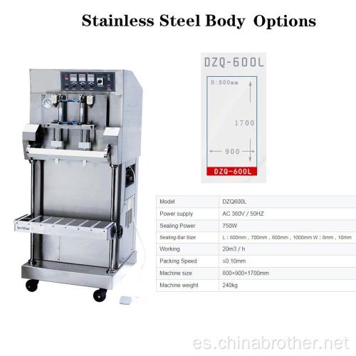 Máquina de sellado de embalaje vertical de carne de alimento fuera de la aspiradora